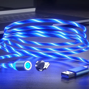 Tutew Magnetinio Srauto Šviesos Apšvietimo Įkrauti Mobiliojo Telefono Kabelio Laido Įkroviklio Laidą Samaung LED 