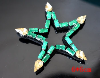 Tuščiaviduriai Žvaigždė crystal blizgančiais Cirkonio granulių pleistrai siūti duobute aplikacijos drabužiai, batai, krepšiai apdailos pleistras 