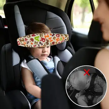 Tvirtinimo Juosta Kūdikių Galvos atramos Laikiklis Miega Diržas Reguliuojamas Saugos Plauko Pagalbos Vežimėlį, automobilinę kėdutę Miego Plauko Laikiklis Diržo vaikams