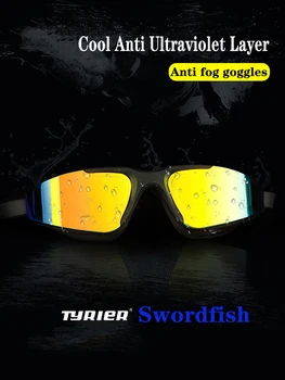 Tyrier Profesionalūs Plaukimo Akiniai Anti-rūko UV Spalvotų Plaukimo Akiniai Vyrams, Moterims очки для плавания