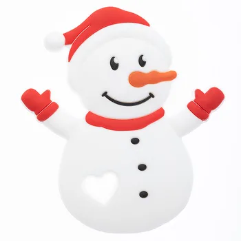 TYRY.HU 1pc Kūdikių Teether Maisto kokybės Silikono Graužikų sniego Formos Kūdikiui Kramtyti Kūdikio Žaislai Chewable Teether Kalėdų Dovana