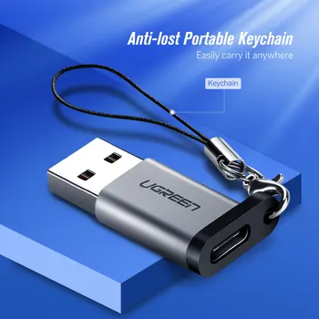 Ugreen USB C Adapteris, USB 3.0-2.0 Male į USB 3.1 C Tipo Moterų Tipą-C Adapteris Nešiojamas kompiuteris 