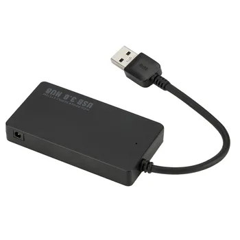 Ultra-plonas 4-port USB3.0 HUB Didelės Spartos Indikatorius, USB Hub Multi-prietaisas Kompiuteris Nešiojamas Adapteris, Splitter 5Gbps Lapt