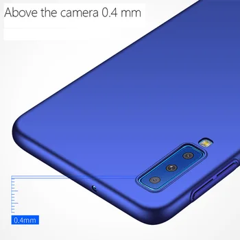 Ultra Plonas Kietasis Plastikinis galinis Dangtelis skirtas Samsung Galaxy A7 2018 atveju Matinis Skydas Apsaugoti Telefoną Atvejais, Samsung A7 2018 A750