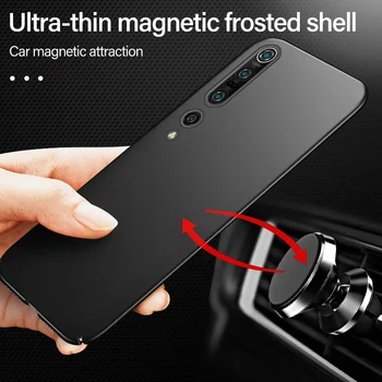 Ultra-plonas Magnetinio Sunku Matinis PC Telefoną Atveju Xiaomi Mi 10 9 8 T Lite SE Redmi Pastaba 9 8 7 6 5 Pro Matinio stiklo atsparus smūgiams Dangtis