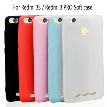 -Ultra plonas, Matinis TPU Case For Xiaomi Redmi 3S 3 Pro Galinį Dangtelį Silicio minkštas atveju Redmi 3 S Pro