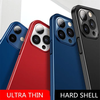 Ultra plonas Šveitimas Hard Case For iPhone 12 12Mini 11 Pro MAX X XR XSMAX XS SE2020 7 8 6 6S Plius Matinis atsparus smūgiams Apsauginis gaubtas