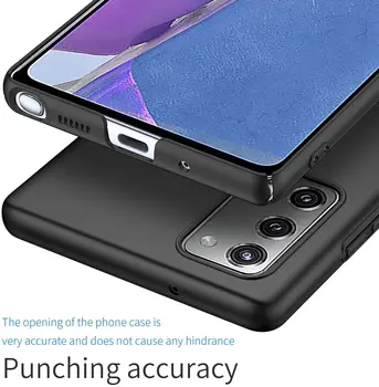 Ultra-slim Hard Case for Samsung Note 20 Ultra 10 9 Pro Plus Apima Prabanga atsparus smūgiams PC Dangtelį Galaxy S20 S9 Plus S10 Lite