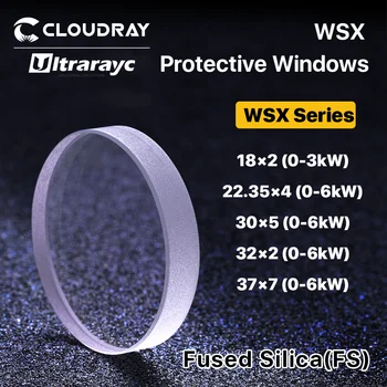 Ultrarayc WSX Apsaugos Windows 18*2/30*5/37*7 Apsauginis Objektyvo 0-6kW Optinis Lęšis WSX Lazerio Galvutė ND18 MN15 NC12 NC30 NC60