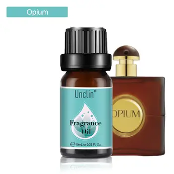 Unclin 10ml Juoda Opium Kvepalų Aliejus Aromaterapinis Difuzorius Oro Friesh Sausmedis Mango, Apelsinų Žiedų, Vaisių eterinis Aliejus