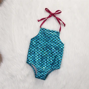 Undinė vientisi maudymosi kostiumėlį 2019 Karšto Pardavimo Baby Girl Bikini Naujų Vaikai maudymosi kostiumėlį, maudymosi Kostiumėliai, Maudymosi Kostiumas, Paplūdimio vientisas Bikini