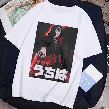 Unisex Naruto Harajuku Kietas Japonų Anime T-shirt Harajuku Vasaros moteriški marškinėliai Drabužių Streetwear Viršuje y2k Moterų marškinėliai