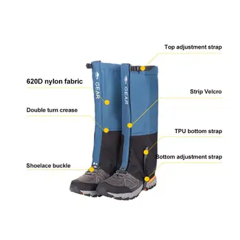 Unisex Vandeniui Koja uždengia Legging Gaiter Laipiojimo, Kempingas Slidinėjimo Įkrovos Kelionės Batų Sniego Apsauga Plaukimas Pėsčiųjų Medžioklės