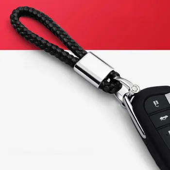 Universalus Automobilių Keychain paketų prižiūrėtojų raktinę Tinklelio Virvę Key Chain Pakabukas Mercedes benz womenm vyrų verslo juosmens auto priedai