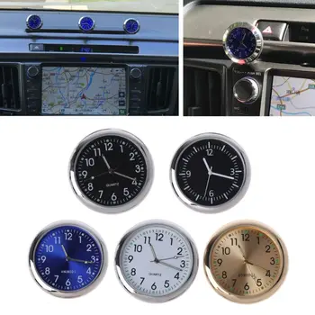 Universalus Automobilių Laikrodis Klijuoti Ant Elektroninių Žiūrėti prietaisų Skydelio Noctilucent Dekoracija SUV Automobilių 87HE
