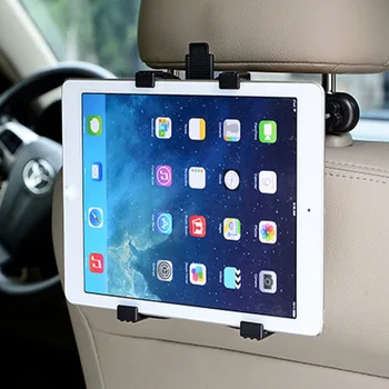 Universalus Automobilių Sėdynės Mount Teleskopinis Planšetinio kompiuterio Laikiklis Laikiklis Apkaba Stovas skirtas iPad Automobilių Universal Tabletės