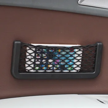 Universalus Automobilių Sėdynės Pusėje Atgal Saugojimo Net Maišą String Maišo Akių Kišenėje Organizatorius Stick-on piniginės telefono Net Krepšys, Skirtas Audi A4