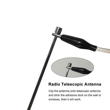 Universalus Namų Patalpų Radio FM Stereo Antenos Signalo Didelis Pelnas Stiprintuvo, Stiprintuvas 5 metrų ilgio yra pakankamai jūsų kasdieniniam naudojimui.