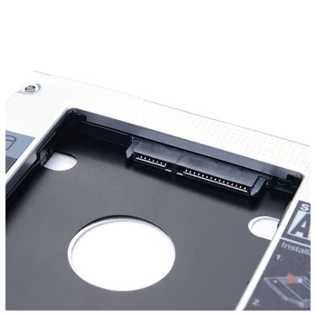 Universalus SATA 2 HD HDD SSD Talpyklos Kietąjį Diską Caddy Atveju Dėklas, už 9,5 mm Nešiojamas CD / DVD-ROM Optinių Bay Drive Lizdas (už