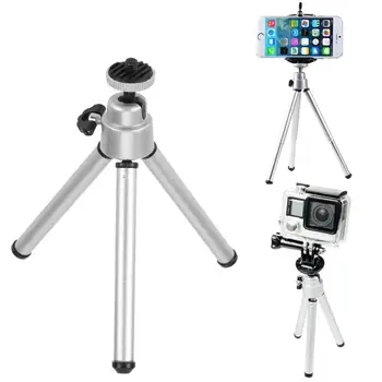 Universalus Trikojis Mini Nešiojamieji Aliuminio Lydinio Trikojo, Fotoaparato Aksesuaras GoPro Telefono Kamera