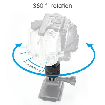 Universalus Trikojo stovo Adapteris 360 Laipsnių Besisukantis Bendra Jungties Laikiklis Gopro Visi Sjcam yi Veiksmų Fotoaparatai Sporto Fotoaparatas