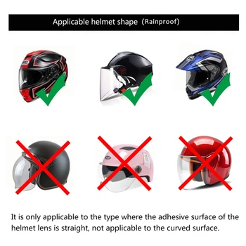 Universalūs Motociklo Šalmas Neprivaloma Aišku, Rainproof Kino Stabdžių Lietaus Aišku, Anti-Rūko Pleistras Ekranas K3 K4 AX8 LS2 HJC MT Helmets