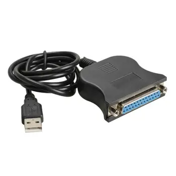 USB 1.1 DB25 Female Uosto Spausdinti Keitiklio Kabelį, LPT, USB, Adapteris LPT Kabelį, LPT USB Kabelis, Juodos spalvos Aukštos Kokybės 95cm Didmeninės
