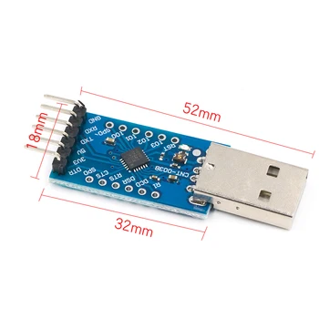 USB 2.0 į TTL UART 6PIN Modulio Serijos Konverteris CP2104 STC PRGMR Pakeisti CP2102 Su Dupont Kabeliai
