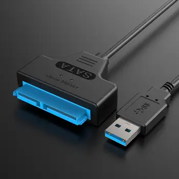 USB 3.0 SATA7+15pin Standžiojo Disko Kabelis Konverteris 2.5 Colių SSD Kietąjį Diską SATA jungties Kabelį Skaičiuoklė