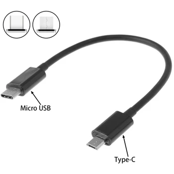 USB 3.1 C Tipo Male Micro USB Vyrų Sync OTG Mokestis Duomenų Perdavimo Kabelis Laido