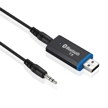 USB 5.0 Blutooth Adapteriu, Plug And Play PC TV BT Garsiakalbis Ausinių 3.5 mm AUX-RCA Lizdas Garso Belaidžio 