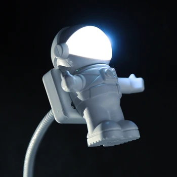 USB Astronautų Mėnulio Lempa, LED Nakties Šviesos Astros USB Naktį, Šviesos Jutiklis, Šviesos, Kūrybos USB Knygos Žibintai Kompiuterio Stalo Lempas