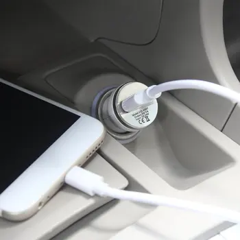 USB Automobilinis Įkroviklis Įkrovimo Galia Adapterio Įvesties 12-24V DC Išėjimo 5.0 V 1000mA Apple iPod Touch, iPhone 4, 3G 4G 4S