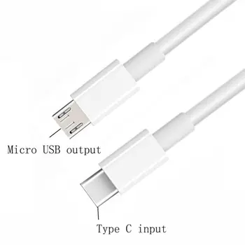 USB C C Tipo Male Micro USB Vyrų Sinchronizavimo Laidas OTG Mokestis Duomenų Kabelis 1m Laido