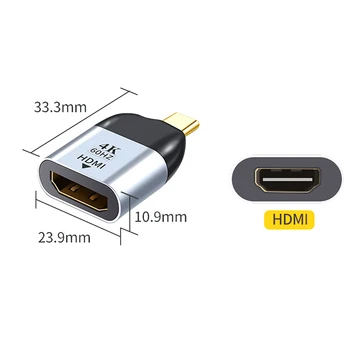 USB C iki HDMI suderinamus Adapterio Kabelį 4K 2.0 Konverteris, skirtas MacBook 