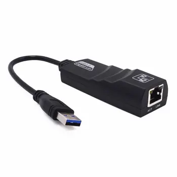 USB Ethernet Adapter Tinklo plokštė USB 3.0 RJ45 Lan, Gigabit ethernet Interneto Kompiuterį 