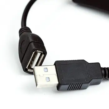 USB laidas Naujas 28cm USB 2.0 A Male į Moterų Pratęsimo Extender Juodas Kabelis Su Jungikliu ON OFF Kabelis