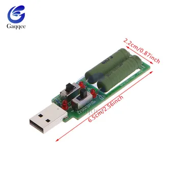 USB rezistorius dc elektroninis apkrovos jungiklis Su reguliuojamu srovės 5V 1A/2A/3A baterijos talpa įtampos išlydžio atsparumas testeris