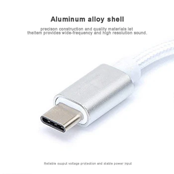 USB Tipo C iki 3,5 mm Ausinių Lizdą, AUX-Garso Kabelis, Adapteris, skirtas Xiaomi 