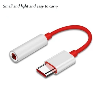 USB Tipo C Prie 3,5 mm Ausinių Lizdo Adapteris, Garso Kabelio Jungtis, skirta Vienu Plius 7 Usb-c Music Converter Oneplus 6T 7 Pro Universal
