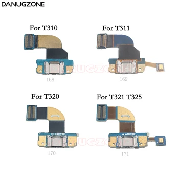 USB Įkrovimo Dokas Uosto Lizdas Jack Plug Jungtis baterijos Valdybos Flex Kabelis Samsung Galaxy T311 T310 / Tab Pro T325 T321 T320