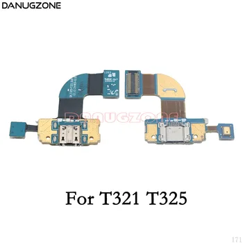 USB Įkrovimo Dokas Uosto Lizdas Jack Plug Jungtis baterijos Valdybos Flex Kabelis Samsung Galaxy T311 T310 / Tab Pro T325 T321 T320
