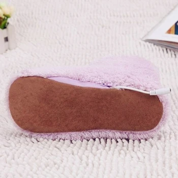 USB Šildomos Šiltos Pėdos Storio Flip Flop Šiltas Kojų Lobis Žiemą Šilčiau Batų