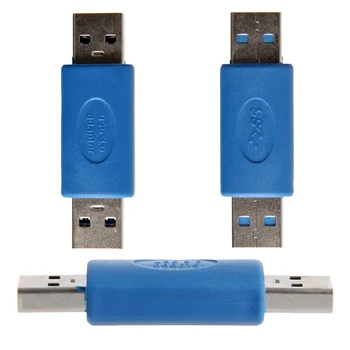 USB3.0 Type A Male į Male Jungtis Kištukas Adapteris USB 3.0 Konverteris USB 3.0 Vyras Būtų Vyras, M-M Sankabos Adapterio Jungtis