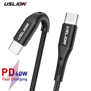 USLION 3m C Tipo USB Kabelis Huawei 30 Redmi K20 
