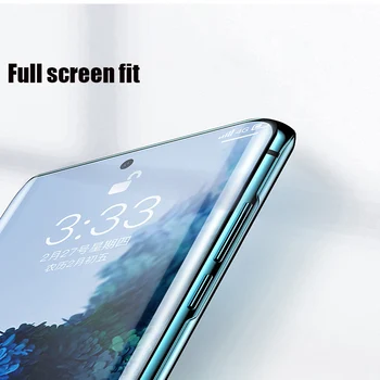UV skystą Klijai Grūdintas Stiklas Samsung Galaxy S10 S20 S8 S9 Plus S10E S20 Ultra 10 Pastaba 8 9 Plius Screen Protector