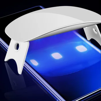 UV Skysčio Grūdintas Stiklas Xiaomi Poco X3 NFC UV Klijai Visiškai Ekrano apsaugos Xiaomi Poco X2 Pro PocoX3 NFC Apsauginis Stiklas