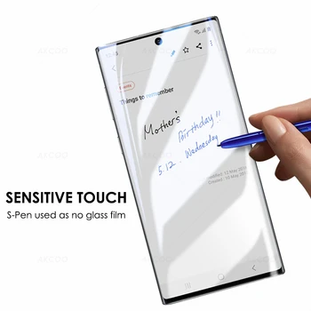 UV Stiklo Plėvelė Samsung Galaxy Note 20 Ultra Visą Klijai Screen Protector UV Stiklo Plėvelė + UV Klijai + UV 3pc/nustatyti Note20