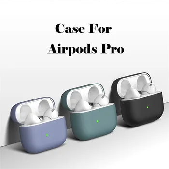 Už Airpods Pro Case Silikoninis minkštas viršelis skirtas apple airpods pro coque Ausinių priedai, Skirti Oro Ankščių pro 3 apvalkalas su kabliu