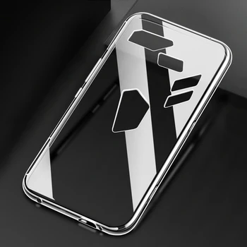 Už Asus ROG Telefono ZS600KL Atveju Ultra Plonas Aišku, Minkštos TPU Case Cover For Asus ROG Telefono Couqe Funda